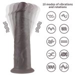 8.0'' Dual Layered Platinum Silicone Rotator - obrazek 4