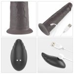 8.0'' Dual Layered Platinum Silicone Rotator - obrazek 8