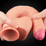 11"" Dual Layer Platinum Silicone Cock - obrazek 5