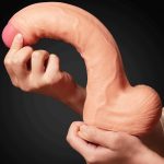 11"" Dual Layer Platinum Silicone Cock - obrazek 8