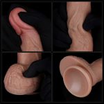 7'' Dual Layered Silicone Cock - obrazek 2