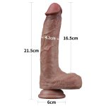 8.5'' Dual Layered Silicone Cock - obrazek 15