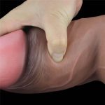 7.0'' Dual Layered Platinum Silicone Cock - obrazek 12