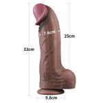 13"""" Dual Layered Silicone Cock XXL - obrazek 2