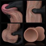 13"""" Dual Layered Silicone Cock XXL - obrazek 13