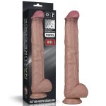 14.5'' Dual Layered Bendable Silicone Cock XXL(Flesh) - obrazek 19