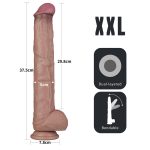 14.5'' Dual Layered Bendable Silicone Cock XXL(Flesh) - obrazek 18