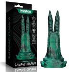 Savage Charm Double-Claw Vibrating Silicone Dildo - obrazek 14