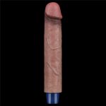 9" REAL SOFTEE Rechargeable Silicone Vibrating Dildo - obrazek 3