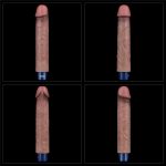 9" REAL SOFTEE Rechargeable Silicone Vibrating Dildo - obrazek 12