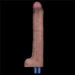 10.5" REAL SOFTEE Rechargeable Silicone Vibrating Dildo - obrazek 7