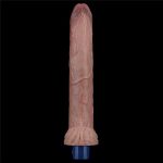 11" REAL SOFTEE Rechargeable Silicone Vibrating Dildo - obrazek 6
