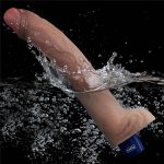 11" REAL SOFTEE Rechargeable Silicone Vibrating Dildo - obrazek 12
