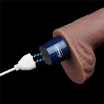 11" REAL SOFTEE Rechargeable Silicone Vibrating Dildo - obrazek 17