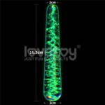Glow-in-the-dark Twilight Gleam Glass Dildo - obrazek 2