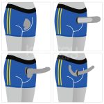 Chic Strap-On shorts (28 - 31 inch waist) Blue - obrazek 23