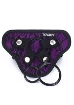 Strap-On Lace Harness Purple - obrazek 3