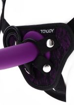Strap-On Lace Harness Purple - obrazek 9