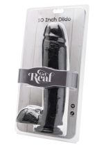 Dildo 10 inch with Balls Black - obrazek 2