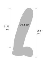 Dildo 10 inch with Balls Light skin tone - obrazek 3