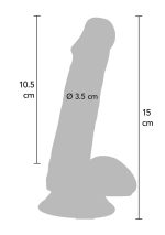Happy Dicks Dildo 6 inch Balls Pink - obrazek 3
