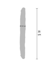 Double Dong 14 inch Light skin tone - obrazek 5