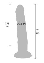 Silicone Dong 7.5 Inch Light skin tone - obrazek 4