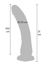 Silicone Dong 8.5 Inch Light skin tone - obrazek 4