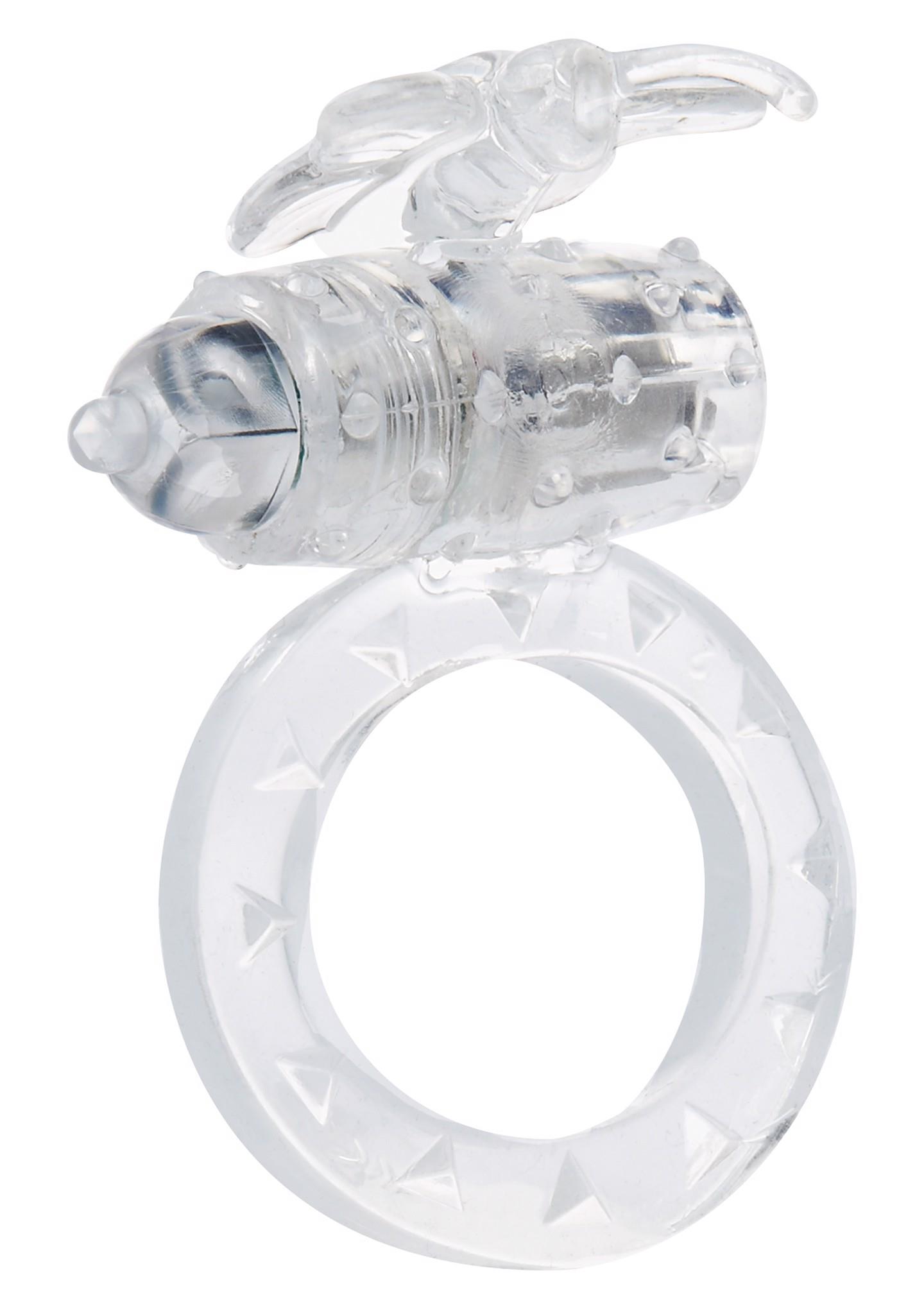 10308_TRANSPA_01 Flutter Ring Vibrating Transparent - obrazek 1