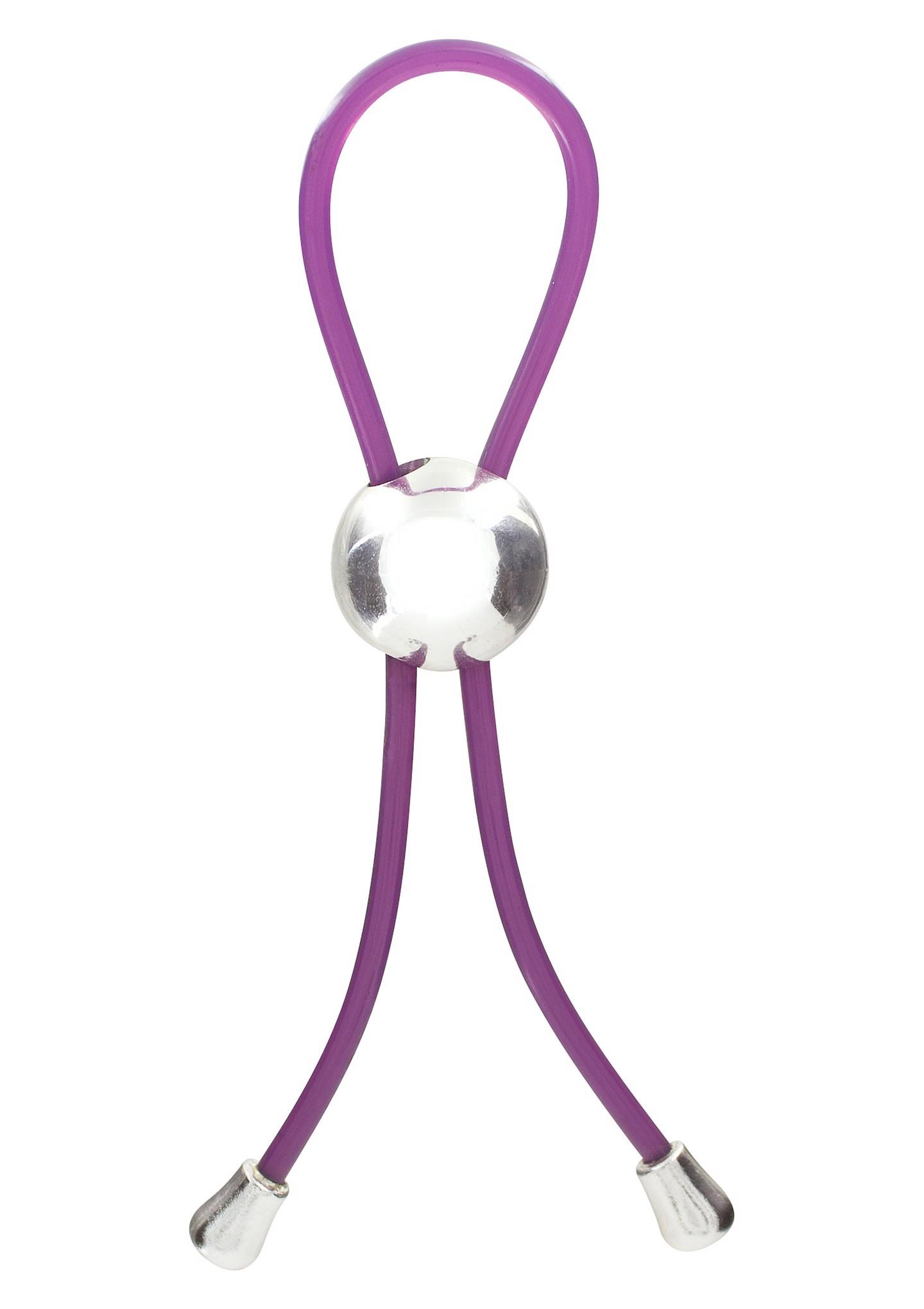 10312_PURPLE_01 Adjustable Love Ring Purple - obrazek 1