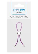 Adjustable Love Ring Purple - obrazek 2