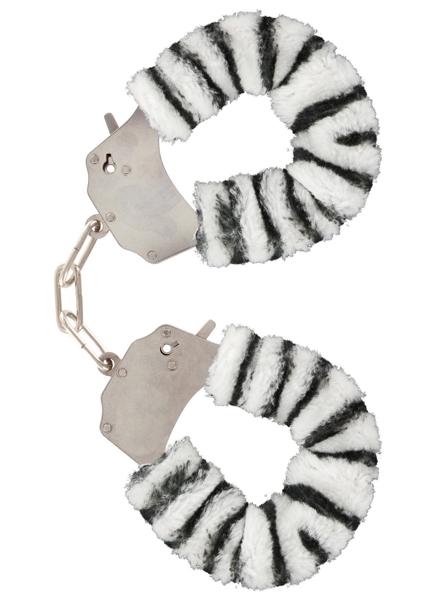 10350_MULTICOLOR_01 Furry Fun Cuffs Multicolor - obrazek 1