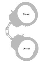 Metal Handcuffs Black - obrazek 5