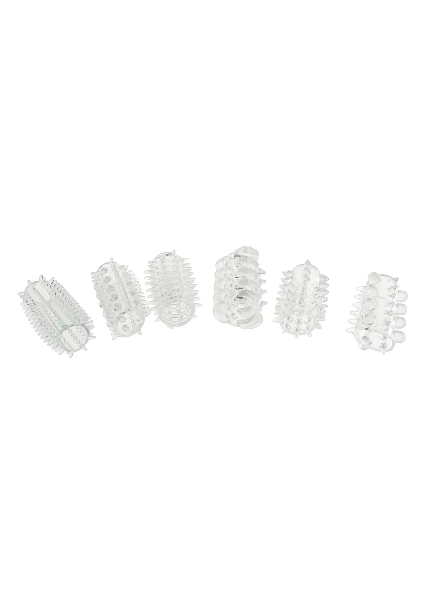 10455_TRANSPA_01 Power Penis Sleeve Set Transparent - obrazek 1