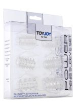 Power Penis Sleeve Set Transparent - obrazek 2
