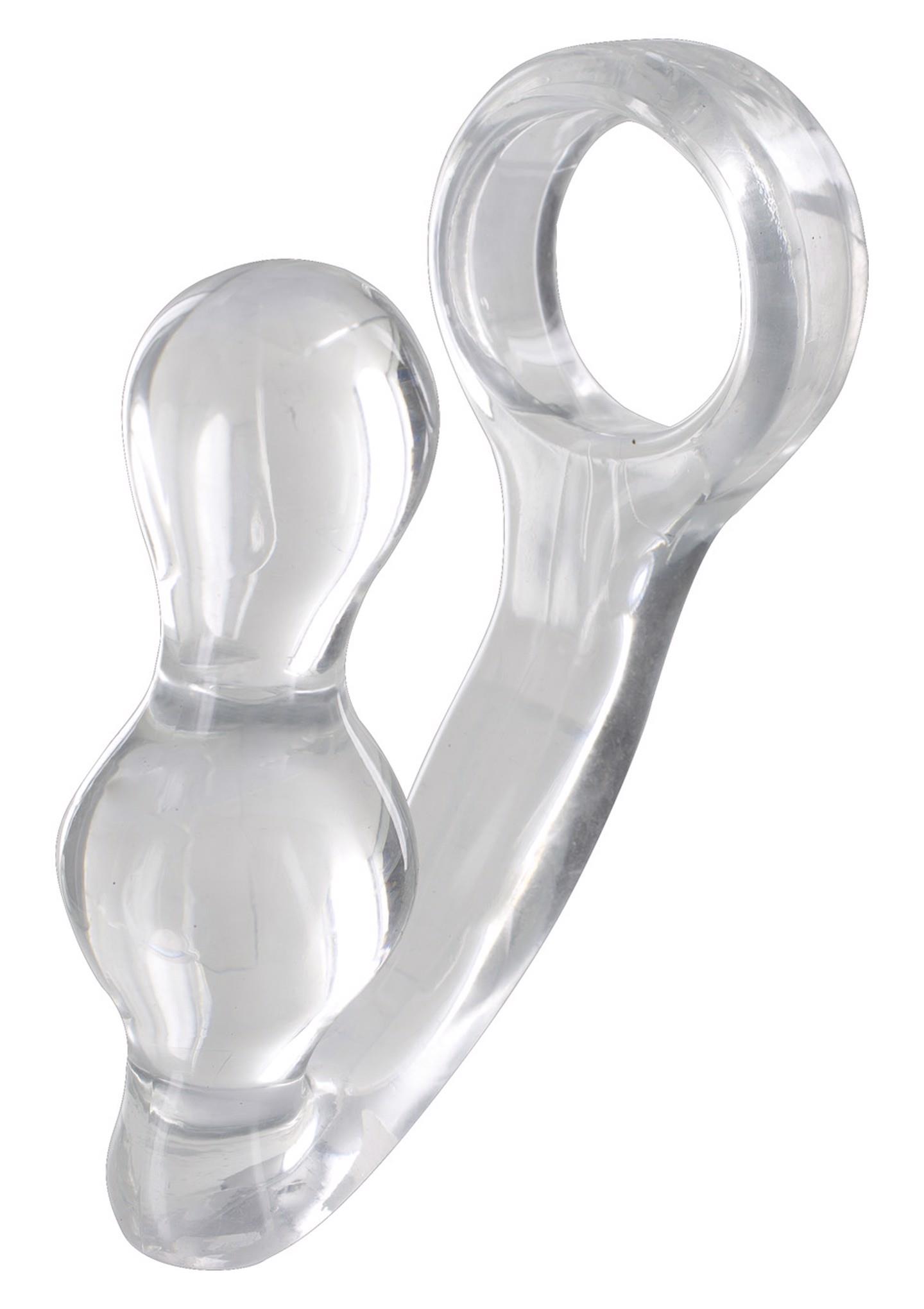 10456_TRANSPA_01 Power Plug & Penisring Transparent - obrazek 1