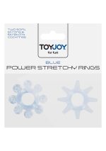 Power Stretchy Rings 2pcs Blue - obrazek 2