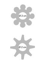 Power Stretchy Rings 2pcs Blue - obrazek 3