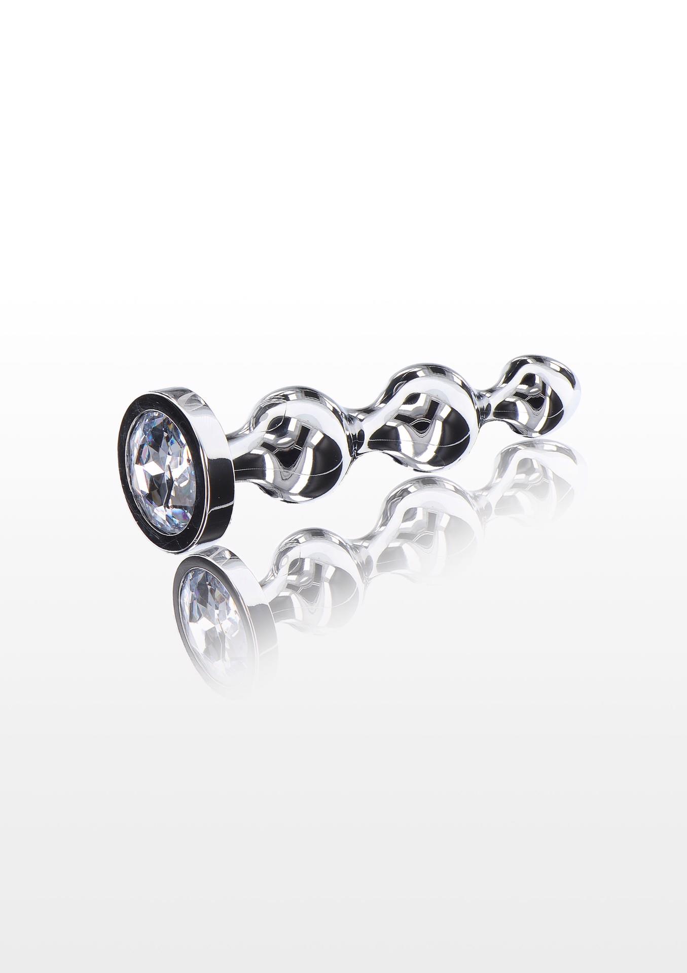 10577_SILVER_01 Diamond Star Beads Medium Silver - obrazek 1