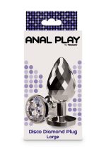 Disco Diamond Plug Large Silver - obrazek 2