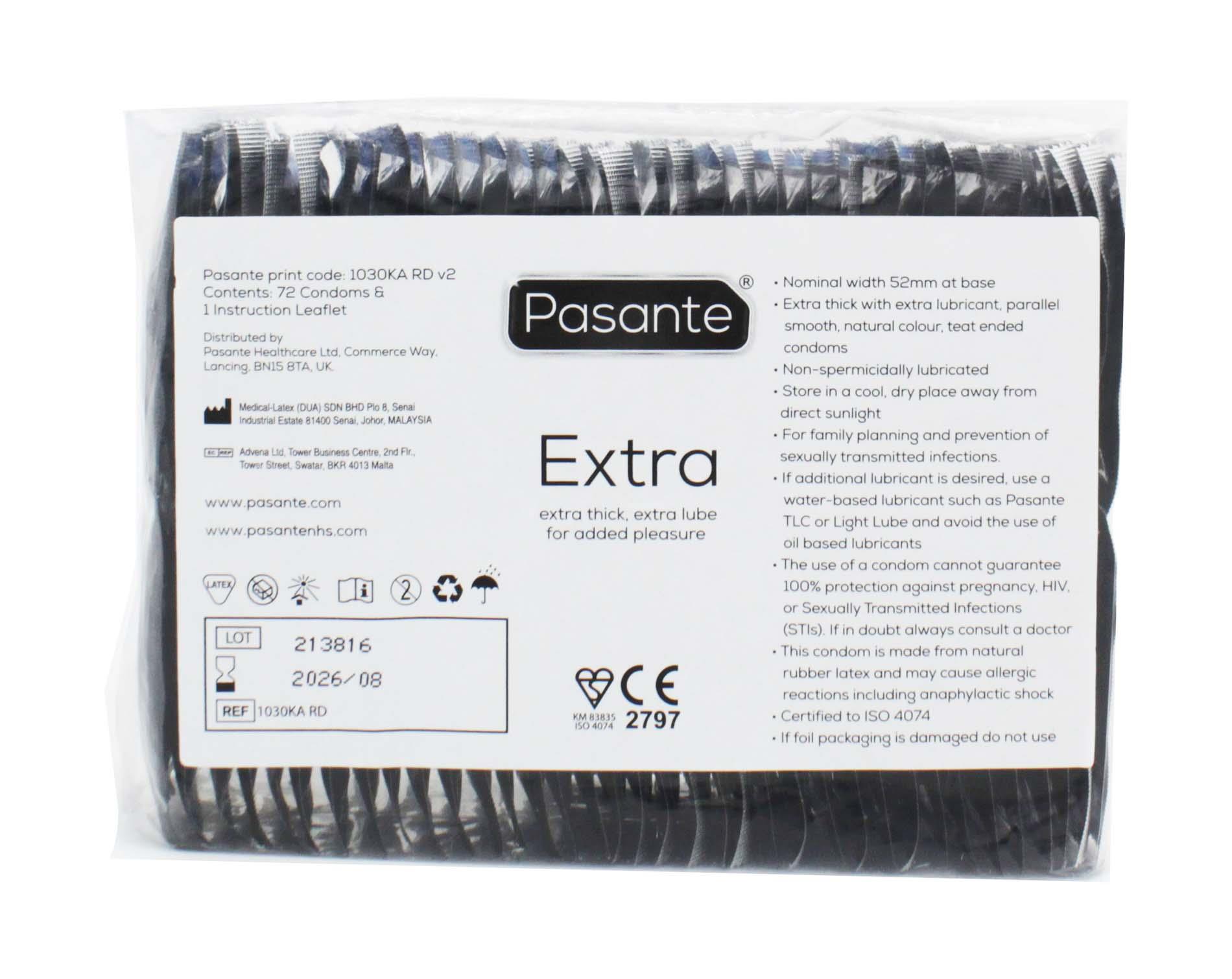 111-1030KA_01 Pasante Extra Condoms Bulk Packs 144 psc - obrazek 1