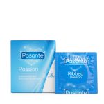 Pasante Ribbed/Passion Condoms 3 pcs - obrazek 2