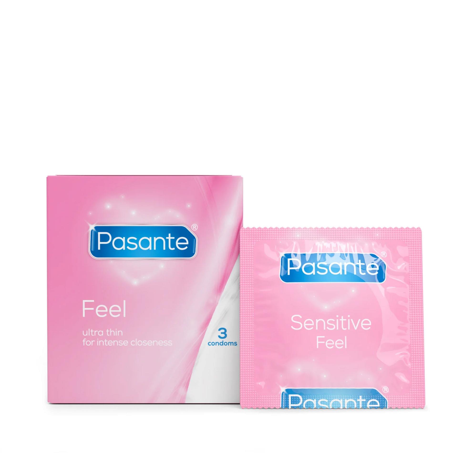 111-R0326K_01 Pasante Sensitive/Feel Condoms 3 pcs - obrazek 1