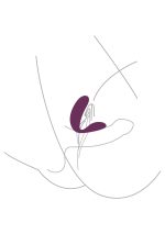 Bound Love Couples Vibrator Purple - obrazek 5