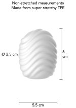 Mini Masturbator Wave White - obrazek 5