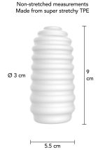 Medium Masturbator Ribs White - obrazek 5