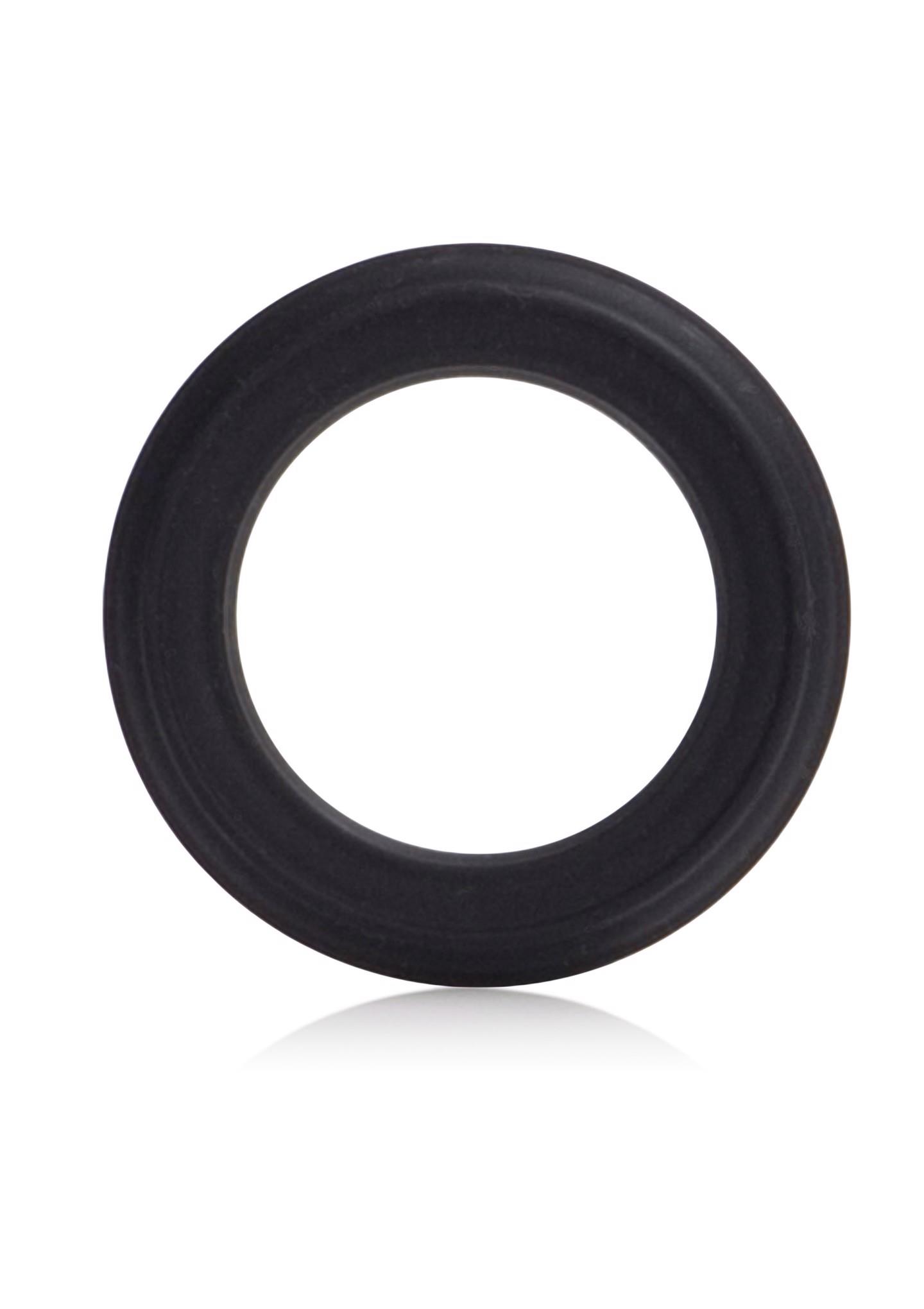 12692_BLACK_01_2 Caesar Silicone Ring Black - obrazek 1