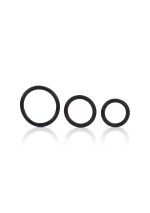 Rubber Ring - 3 Piece Set Black - obrazek 3