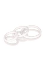 Rubber Ring - 3 Piece Set White - obrazek 3