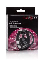Large Leather Ball Spreader Black - obrazek 2